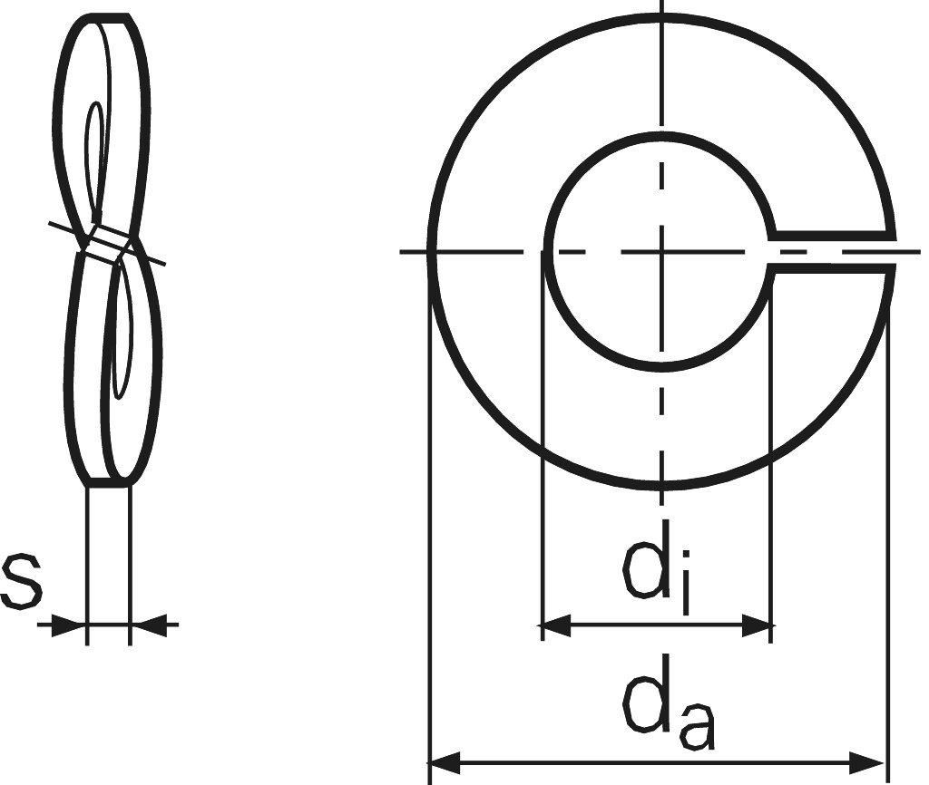 DIN 128  B  8    spring steel